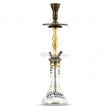Colonne Noir & Or - Vase calligraphie noire