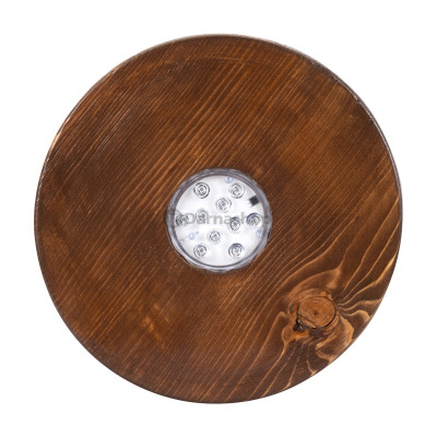 Socle en bois lumineux