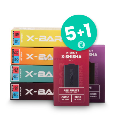 Pack POD X-shisha 5+1