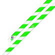 Tuyau en silicone pour chicha - Blanc / Vert