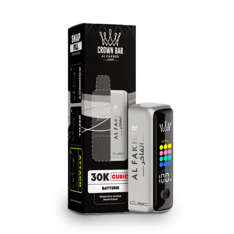 Batterie Puff Cubic Al Fakher - Silver White