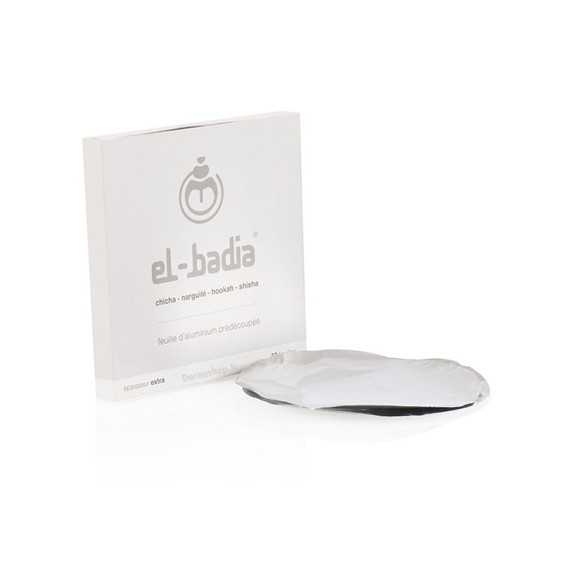Ø12 cm 50 x Feuilles aluminium prédécoupées et perforées pour chicha narguilé