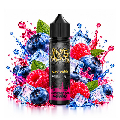 E-Liquide Black Edition 50ML Vape Sauce - Blueberry Sour Raspberry
