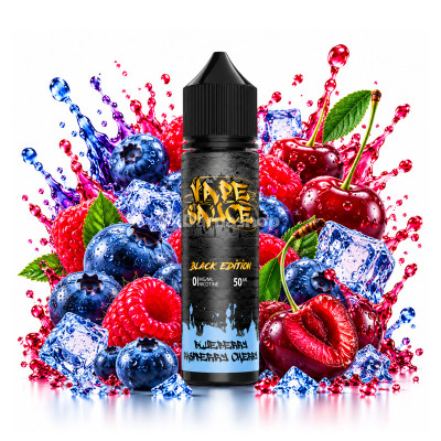 E-Liquide Black Edition 50ML Vape Sauce - Blueberry Sour Raspberry