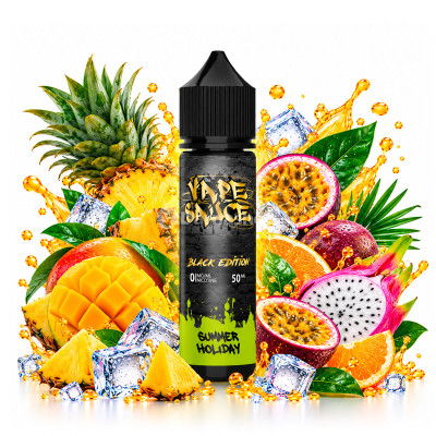 E-Liquide Black Edition 50ML Vape Sauce - Blueberry Sour Raspberry