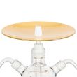 Assiette en verre Gold