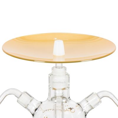 Assiette en verre Gold