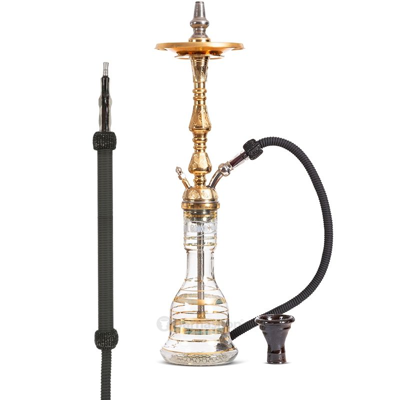 Khalil Mamoon Temple Oxydized Hookah