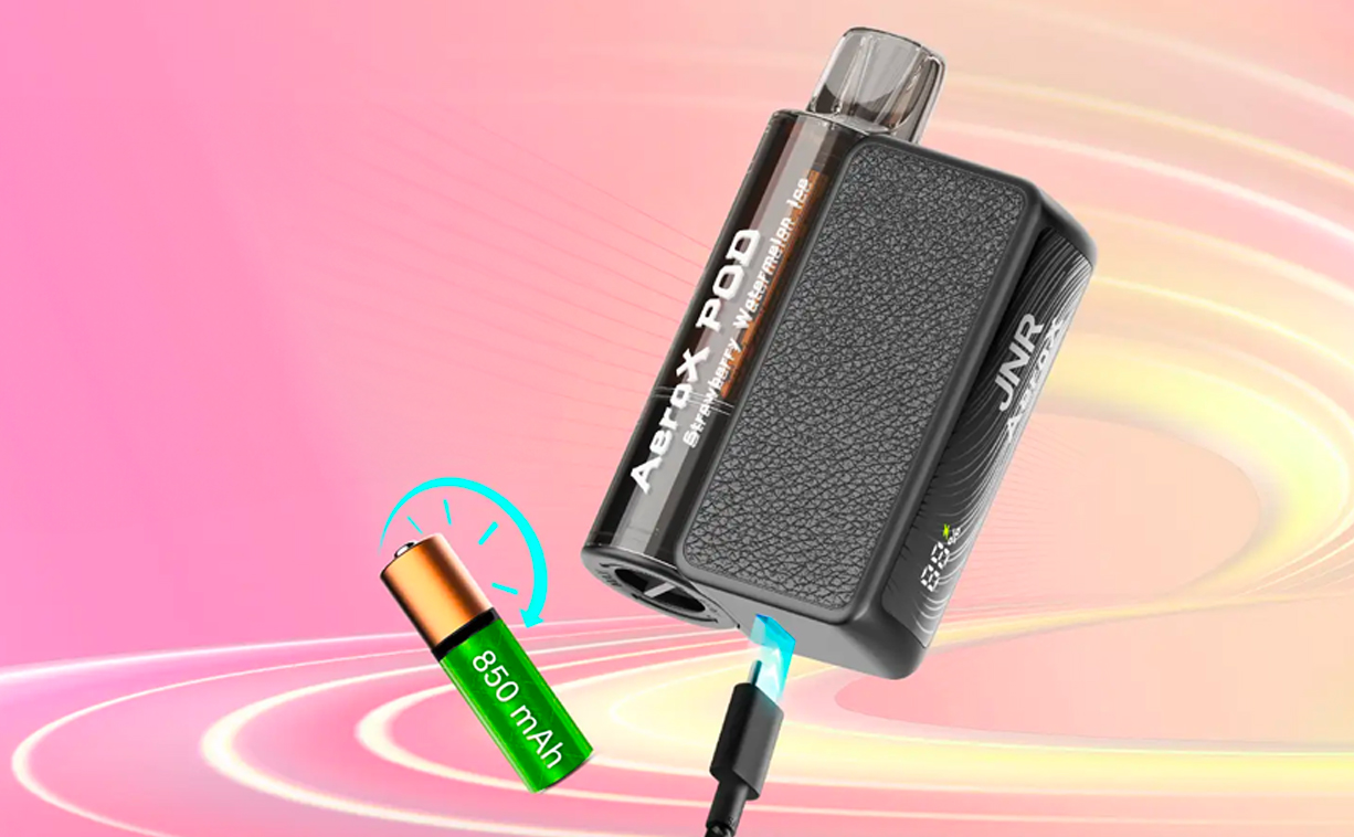 Battery and double mesh PUFF JNR AeroX 32K