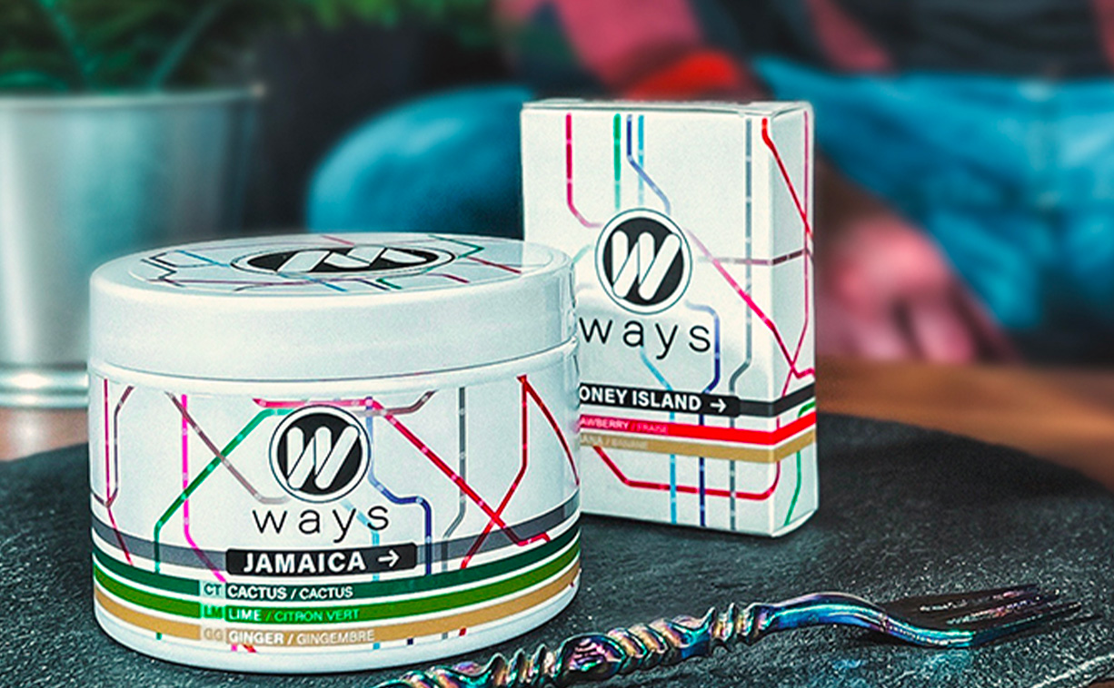 WAYS-potten van 200 gram en een pakket van 1 kilogram