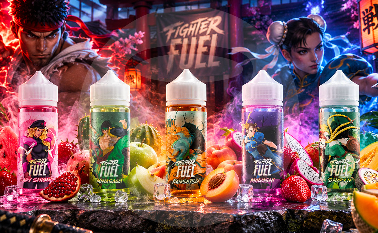 Présentation des e-liquides Fighter Fuel inspirés de Street Fighter