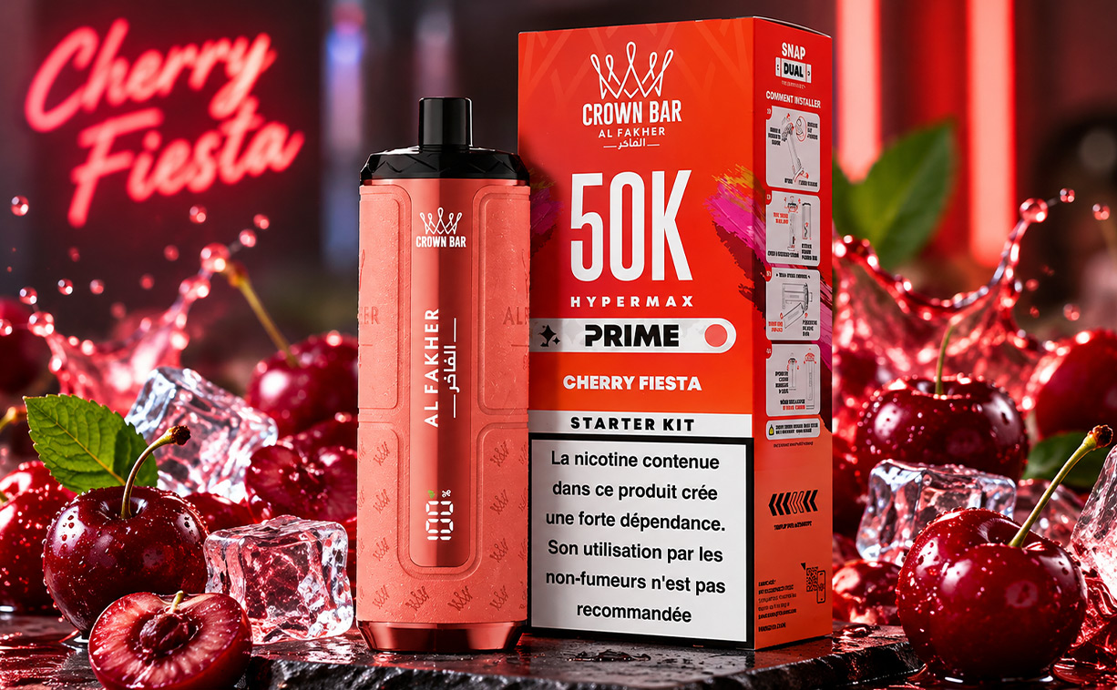 Pack contents Puff Hyper Max Prime 50K Al Fakher