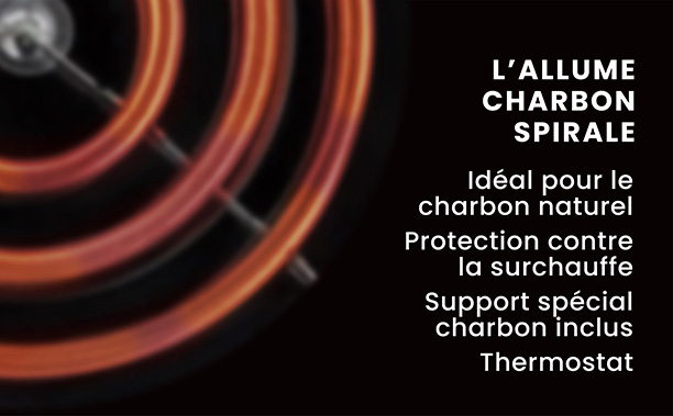 Allume charbon la plaque N9 Jakob Hansen pour chicha