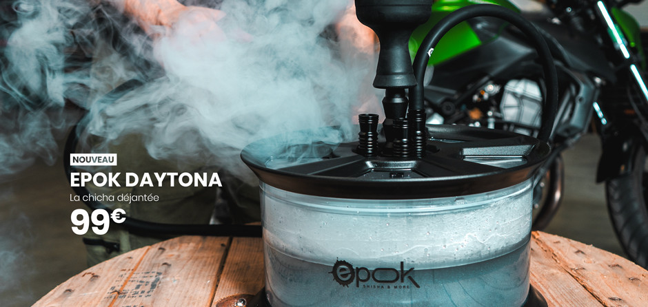 Vereinen Sie Ihre Leidenschaft für Shisha und Motorsport mit der unglaublichen EPOK Daytona und ihrem Design einer Autolenkrads!