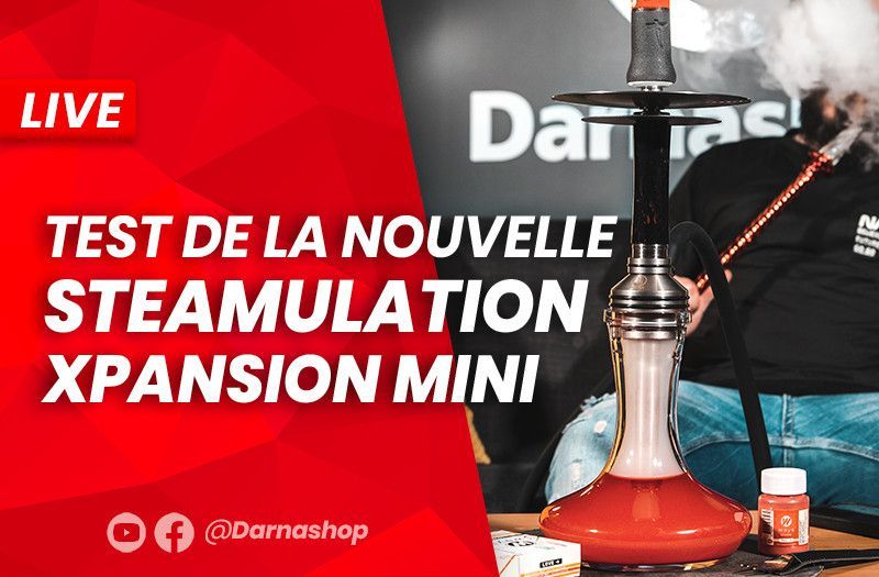 Présentation de la nouvelle chicha Steamulation Xpansion Mini