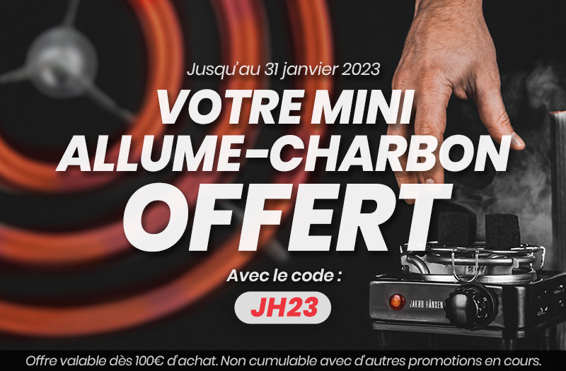 Votre allume charbon JAKOB HANSEN offert chez Daranshop!
