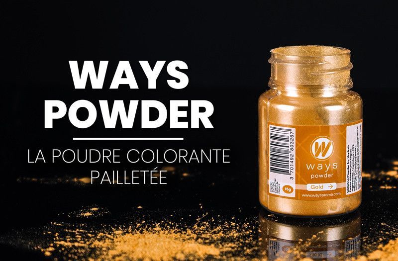 Ways powder : the coloring powder for shisha with metallic effects